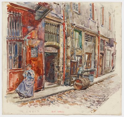 Entrance Staircase A of the Marché des Enfants-Rouges by Frederic Anatole Houbron