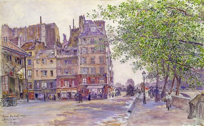 The Quai des Orfevres by Frederic Anatole Houbron