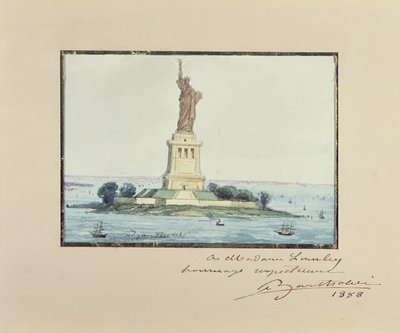 Statue of Liberty, Beldoe Island, New York City, 1888 by Frederic Auguste Bartholdi