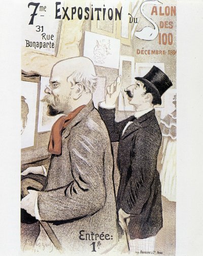 Verlaine - Poster for the Painting Salon, Circa 1894 by Frederic Auguste Cazals