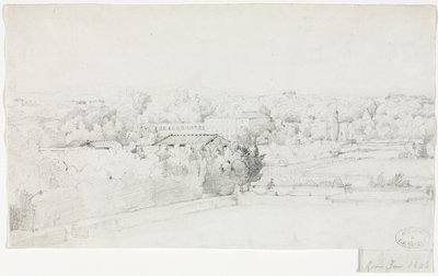 View of the Villa Borghese and its Orangerie from the Villa Medici, 1826 by Frederic Bourgeois de Mercey