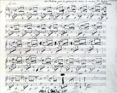 Sheet music for Prelude 1 for piano by Frederic Chopin by Frederic Chopin