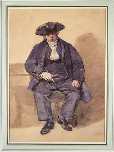 Portrait of John Adams, Alias John Wilkinson, Petty Officer, Aged 78 by Frederic Cruikshank