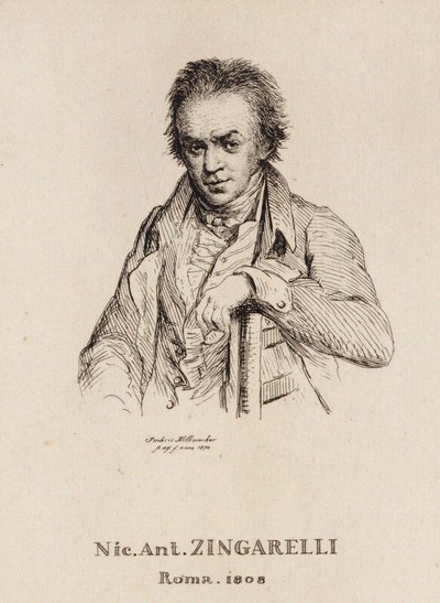 Portrait of the Composer Nicola Antonio Zingarelli by Frederic Desire Hillemacher