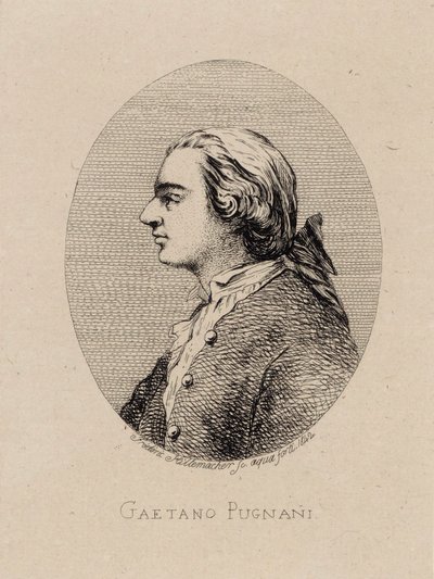 Portrait of the Violinist and Composer Gaetano Pugnani by Frederic Desire Hillemacher