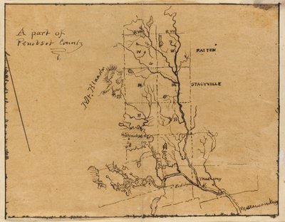 A Part of Penobscot County, Maine by Frederic Edwin Church