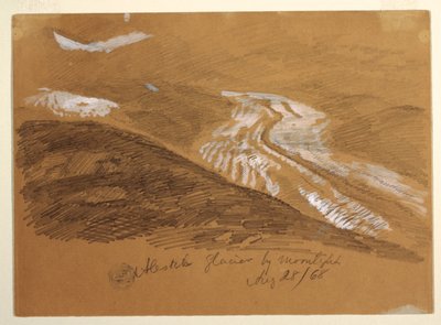 Aletsch Glacier by Moonlight, Bernese Alps, Switzerland by Frederic Edwin Church