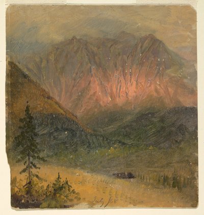 Alpine Study of a Sunset by Frederic Edwin Church