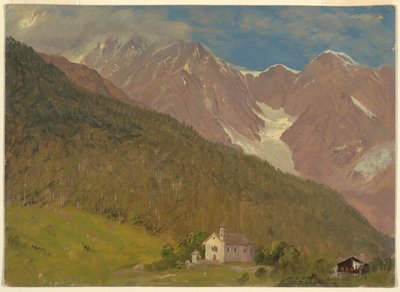 An Alpine Landscape in Switzerland by Frederic Edwin Church