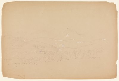 Distant View of the Katahdin shown from West by Frederic Edwin Church