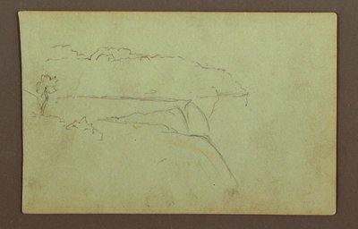 American Falls Under a Cloudy Sky, Niagara River, possibly 1856 by Frederic Edwin Church