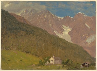 An Alpine Landscape in Switzerland, August 1868 by Frederic Edwin Church