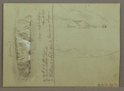 Bare Hill, Acropolis at Corinth, Greece, April 1869 by Frederic Edwin Church