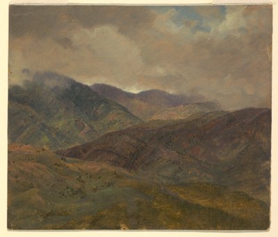 Blue Hills and Gray Clouds, Jamaica, May–August 1865 by Frederic Edwin Church