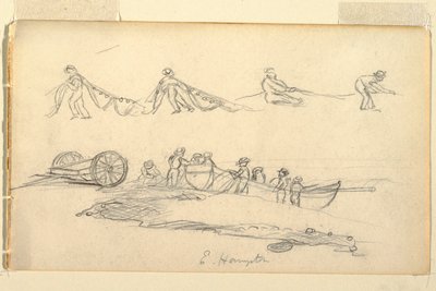 Boat with Woman and Children, July–August 1858 by Frederic Edwin Church