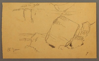 Boulders, February Possibly 1868 by Frederic Edwin Church