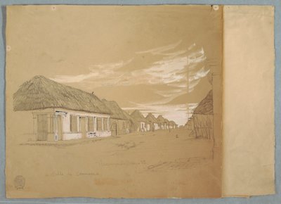 Calle de Commerce, Barranquilla, Colombia, May 1853 by Frederic Edwin Church