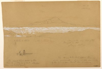 Cayambé, Morning, from the Temple of the Sun, Quito, June 24, 1857 by Frederic Edwin Church