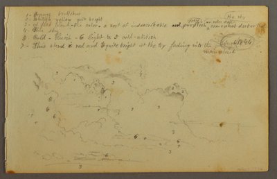 Drawing, Cloud Study, 1844 by Frederic Edwin Church