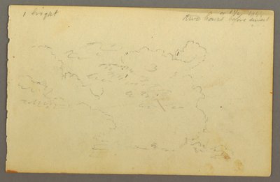 Cloud Study, 1844 by Frederic Edwin Church