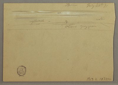 Cloud Study, July 28, 1871 by Frederic Edwin Church