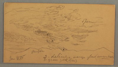 Cloud over Hills by Frederic Edwin Church