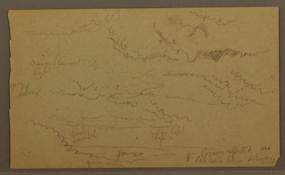 Cloud study, possibly 1860 by Frederic Edwin Church