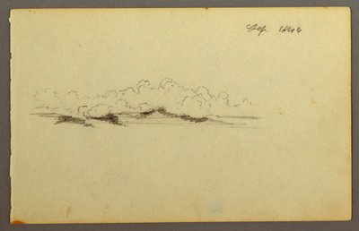 Drawing, Clouds, 1844 by Frederic Edwin Church