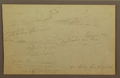Cloudy Sky, Possibly 1860s by Frederic Edwin Church