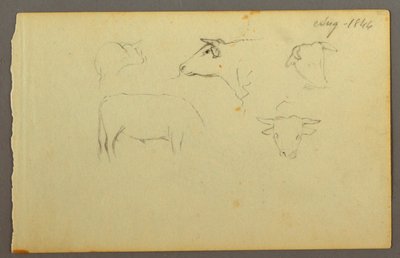 Cows, 1844 by Frederic Edwin Church