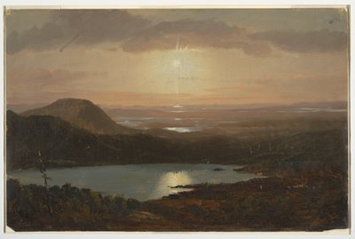 Eagle Lake Viewed from Cadillac Mountain, Mount Desert Island, Maine, 1850–60 by Frederic Edwin Church