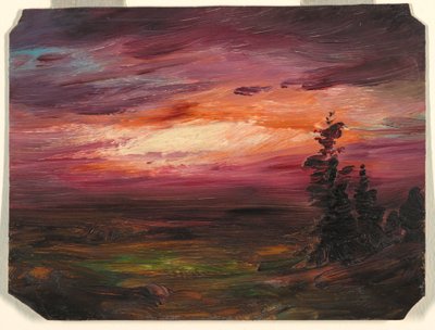 Evening Twilight, ca. 1870 by Frederic Edwin Church