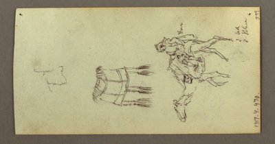 Figure and Camel Studies, February 22, 1868 by Frederic Edwin Church