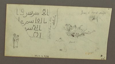 Figure and Camel Studies, March 4, possibly 1868 by Frederic Edwin Church