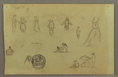 Figure Studies by the Surf, Possibly 1857-58 by Frederic Edwin Church