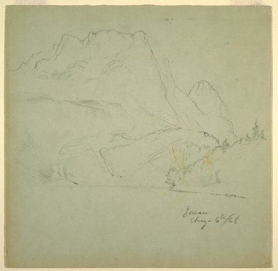 From one of the Gosau Lakes, Salzkammergut, August 6, 1868 by Frederic Edwin Church