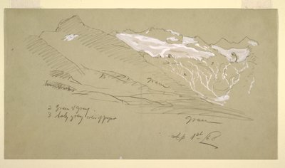 From the Bernese Alps, Bel Arp, August 1868 by Frederic Edwin Church