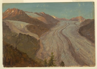 Great Aletsch Glacier, Switzerland, August 1868 by Frederic Edwin Church