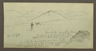 Heap of Stones, Plain and Mountains, Sun, February 19, 1868 by Frederic Edwin Church