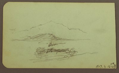 Hills, Cattle; Landscape, 1883 by Frederic Edwin Church