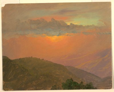 Hilltop at Sunset, July 1865 by Frederic Edwin Church