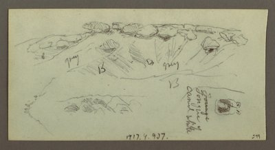 Hilltops with Boulders, possibly 1868 by Frederic Edwin Church