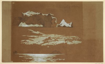 Icebergs near Cape St. John and Gull Island, Newfoundland, July 4, 1859 by Frederic Edwin Church
