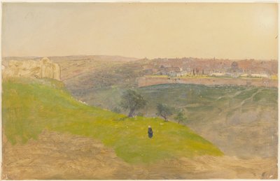 Jerusalem from the Mount of Olives, March 1868 by Frederic Edwin Church