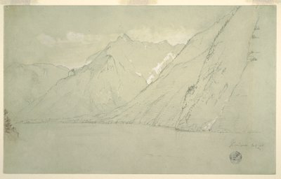 Königssee from the Falkenstein, July 1868 by Frederic Edwin Church