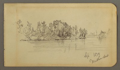 Lake and Wooded Shore, 1878 by Frederic Edwin Church