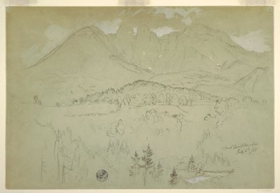Landscape, Berchtesgaden, Bavaria, July 6, 1868 by Frederic Edwin Church