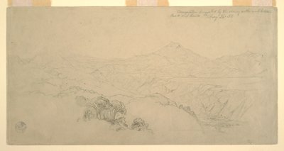 Landscape Composition: Suggested by Scenery on the Road Between Paso, Colombia and Quito, Ecuador, August 26, 1853 by Frederic Edwin Church