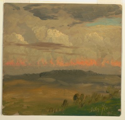 Landscape, Hudson Valley, July 1870 by Frederic Edwin Church