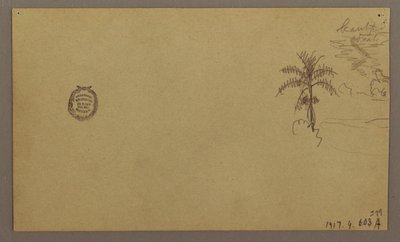 Landscape; Verso: Tree in Landscape, Sky, May–August 1865 by Frederic Edwin Church
